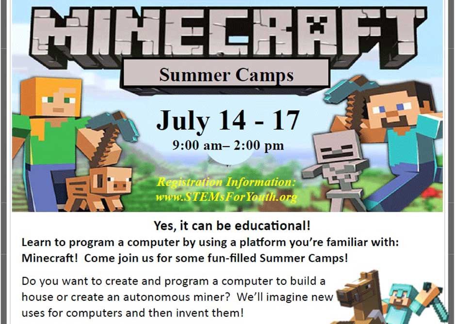 Minecraft Course Flyer SFY | Past Events